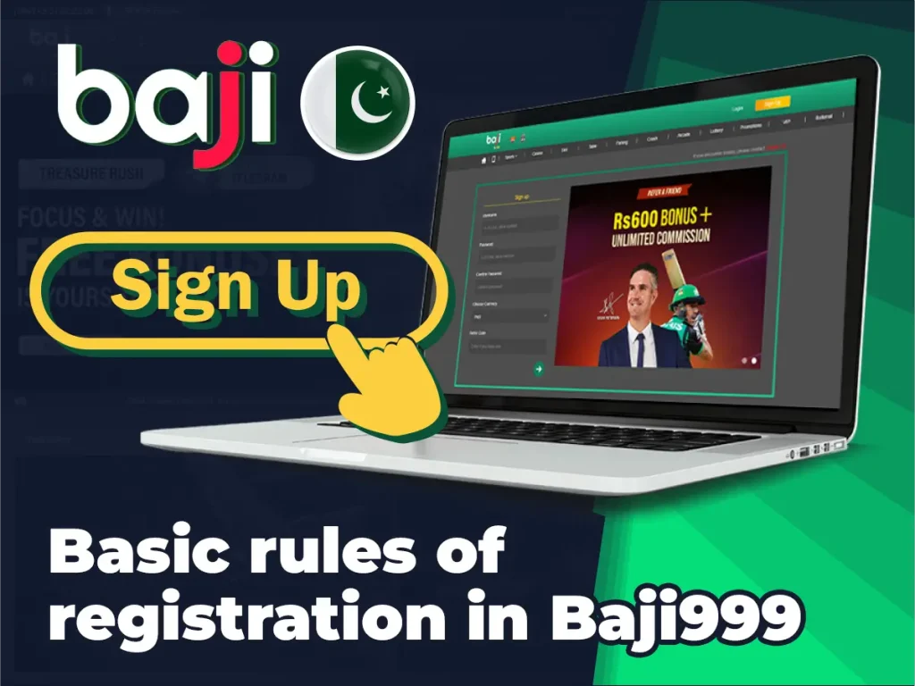 Basic rules of registration in Baji999